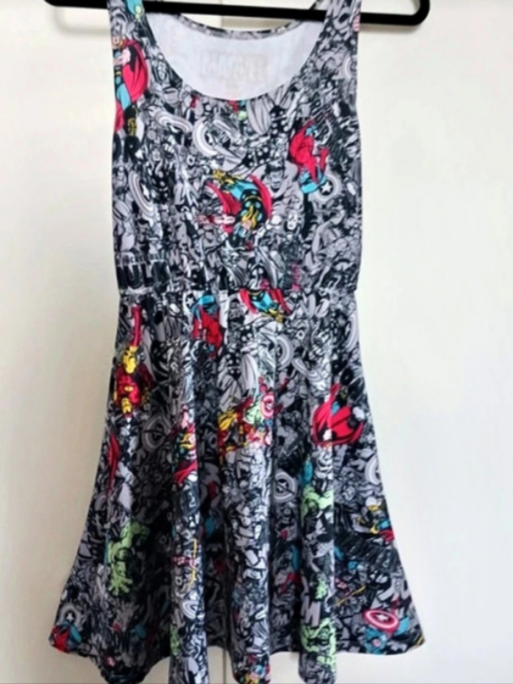 Marvel Superhero Print Dress Size Small